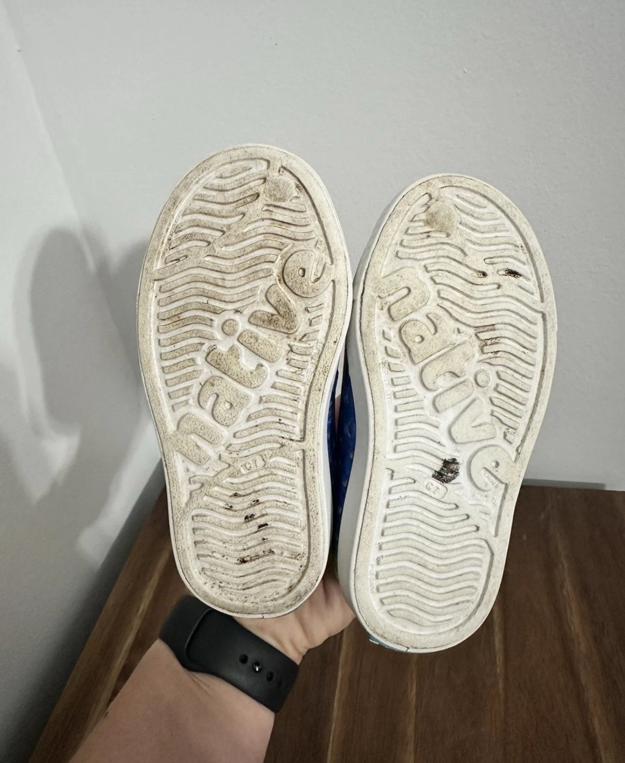 #111 Native Jefferson tie-dye Slip On Shoes Toddler Size C7 Unisex Multicolor