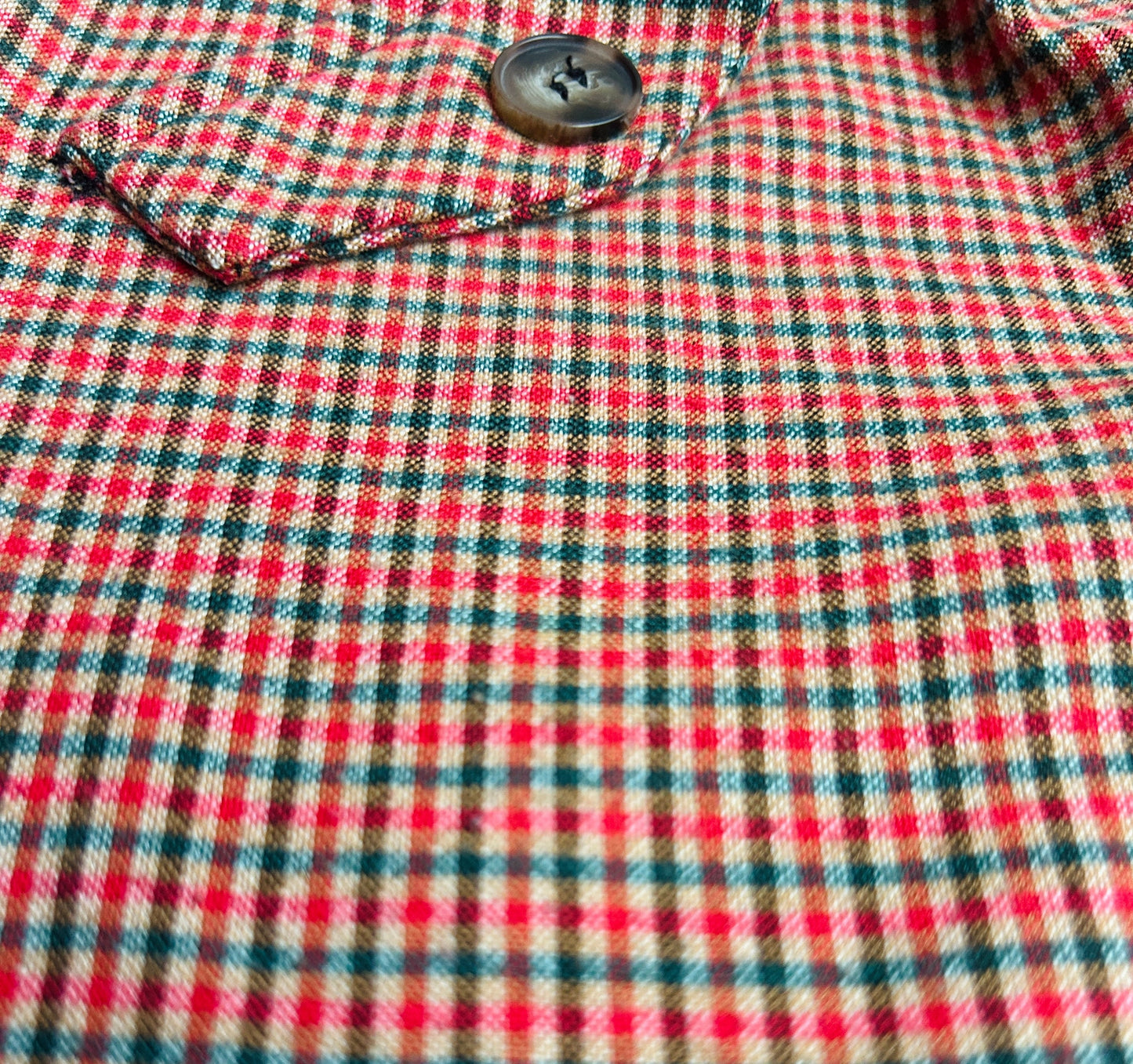 #15 Zara 8 Red/Green Plaid Checkered Pants