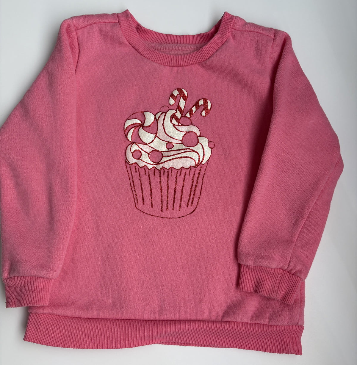 Seller #177 Falls Creek 4T Pink Candy Cane Sweatshirt