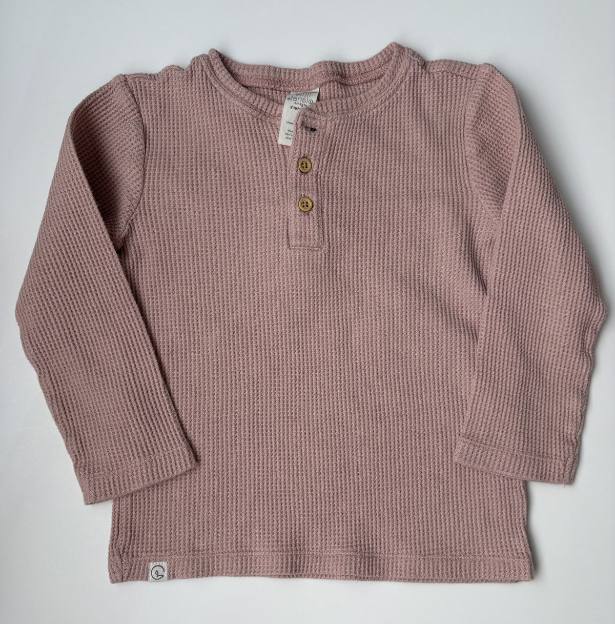 Seller #177 REDUCED Carters Little Planet Organic Girls 4T Pink Waffle Knit Shirt