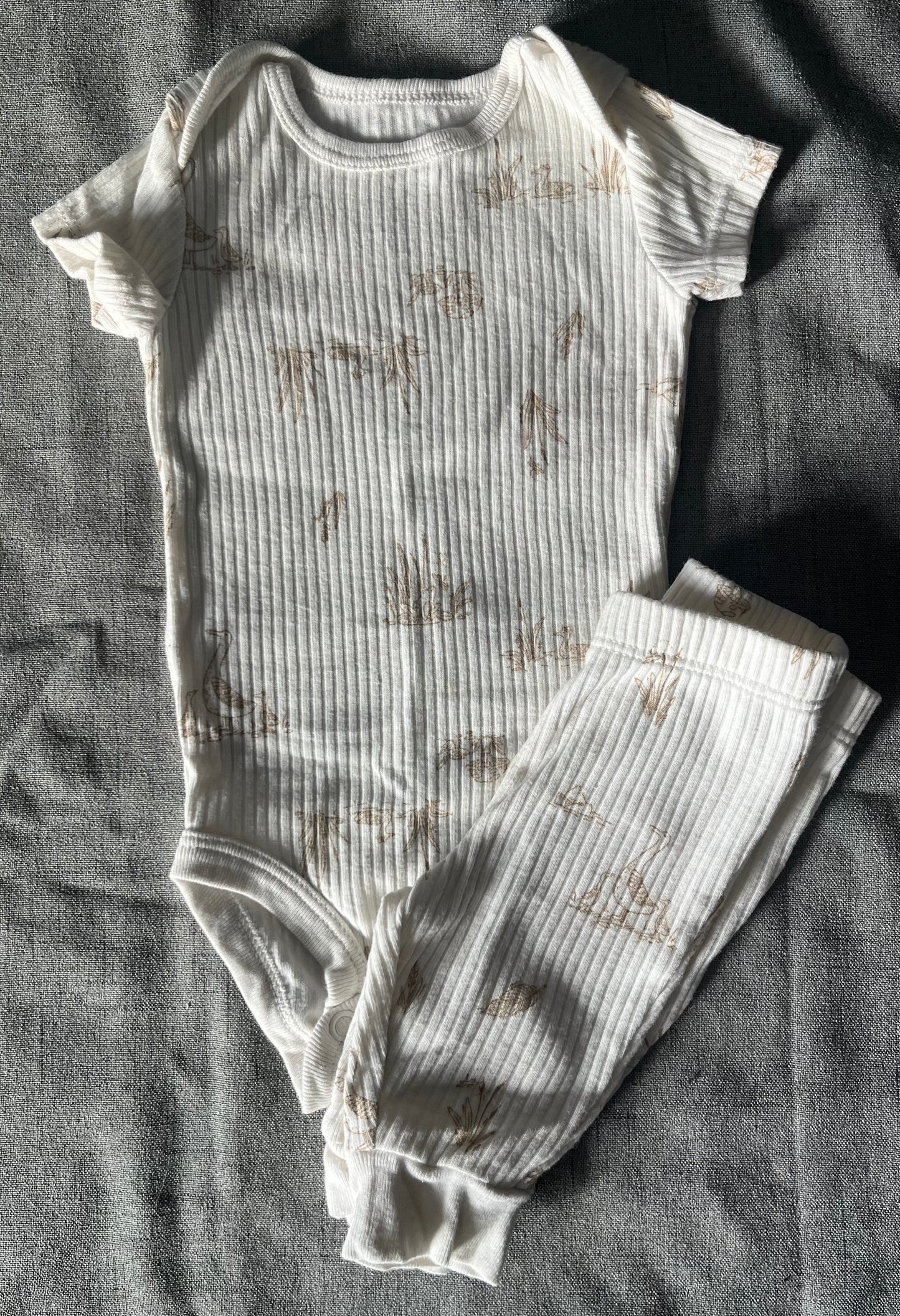 Seller #13 Carter’s size newborn duck pond 2 piece outfit