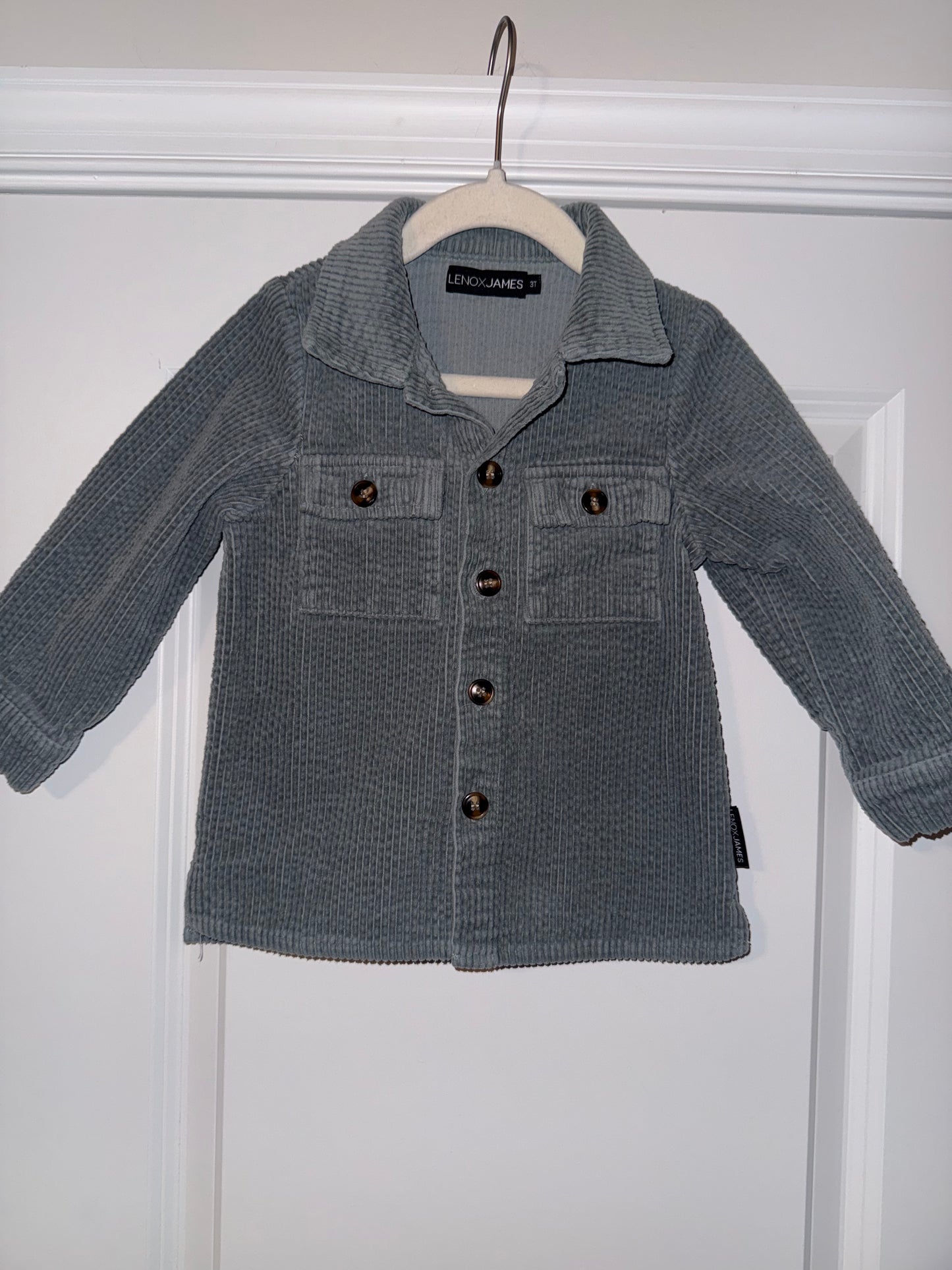 #106: 3T Lennox James Blue Corduroy Shacket
