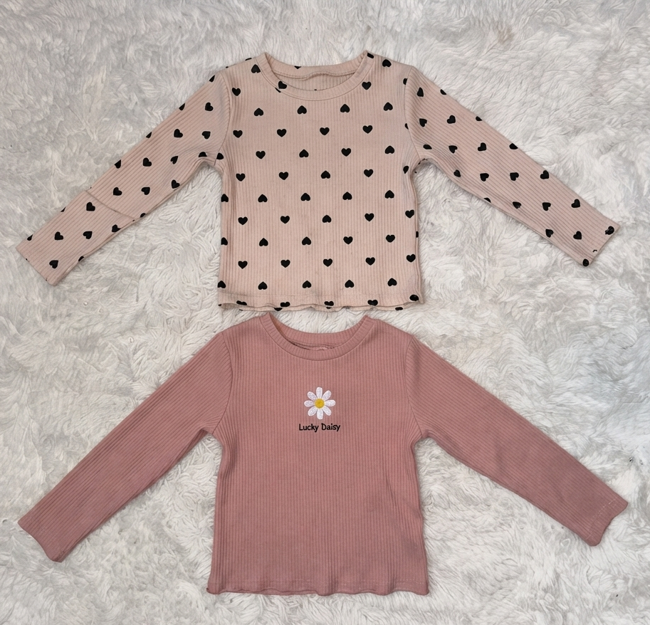 #86 Shein Long Sleeve Shirt (2) Girl 18-24M