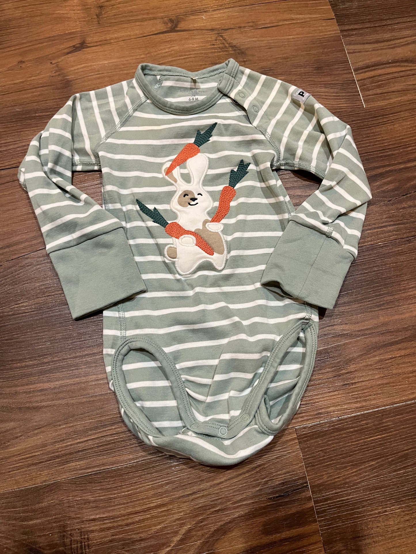 #67 Polarn O. Pyret Bunny Onesie 6-9 Months