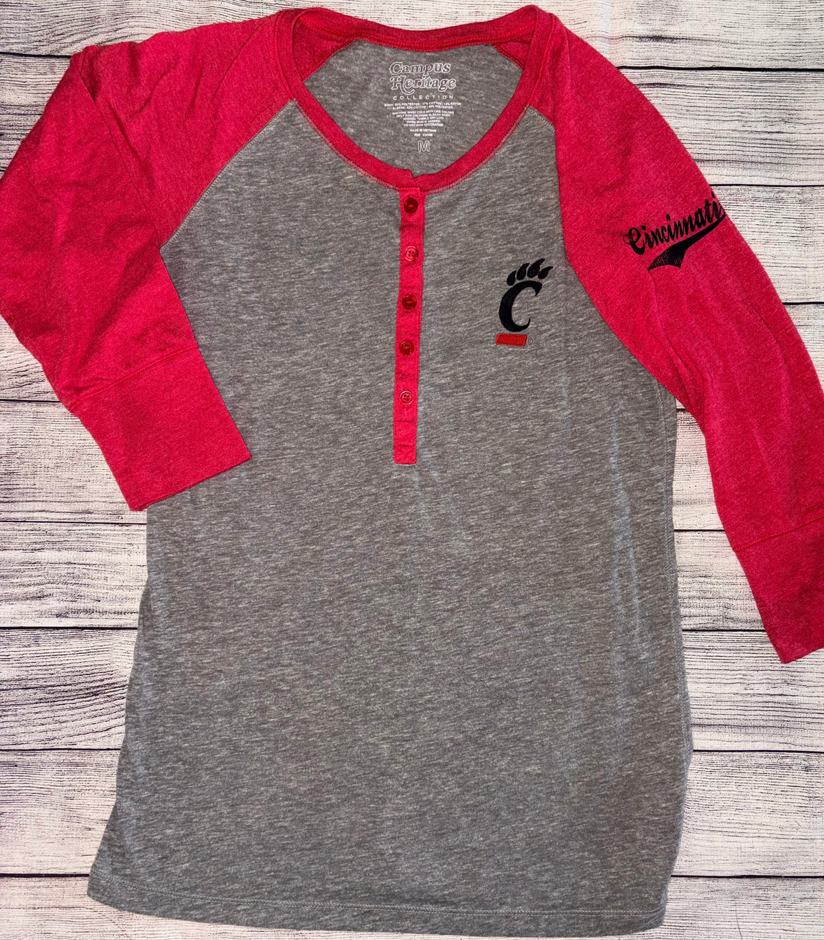 Seller 124 Campus Heritage Medium Women’s Bearcat Long Sleeve
