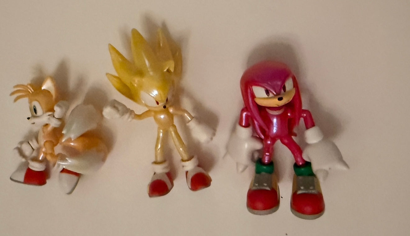 #180 Sonic the Hedgehog Team Sonic Collection. Set of 3 w/ Knuckles Tails