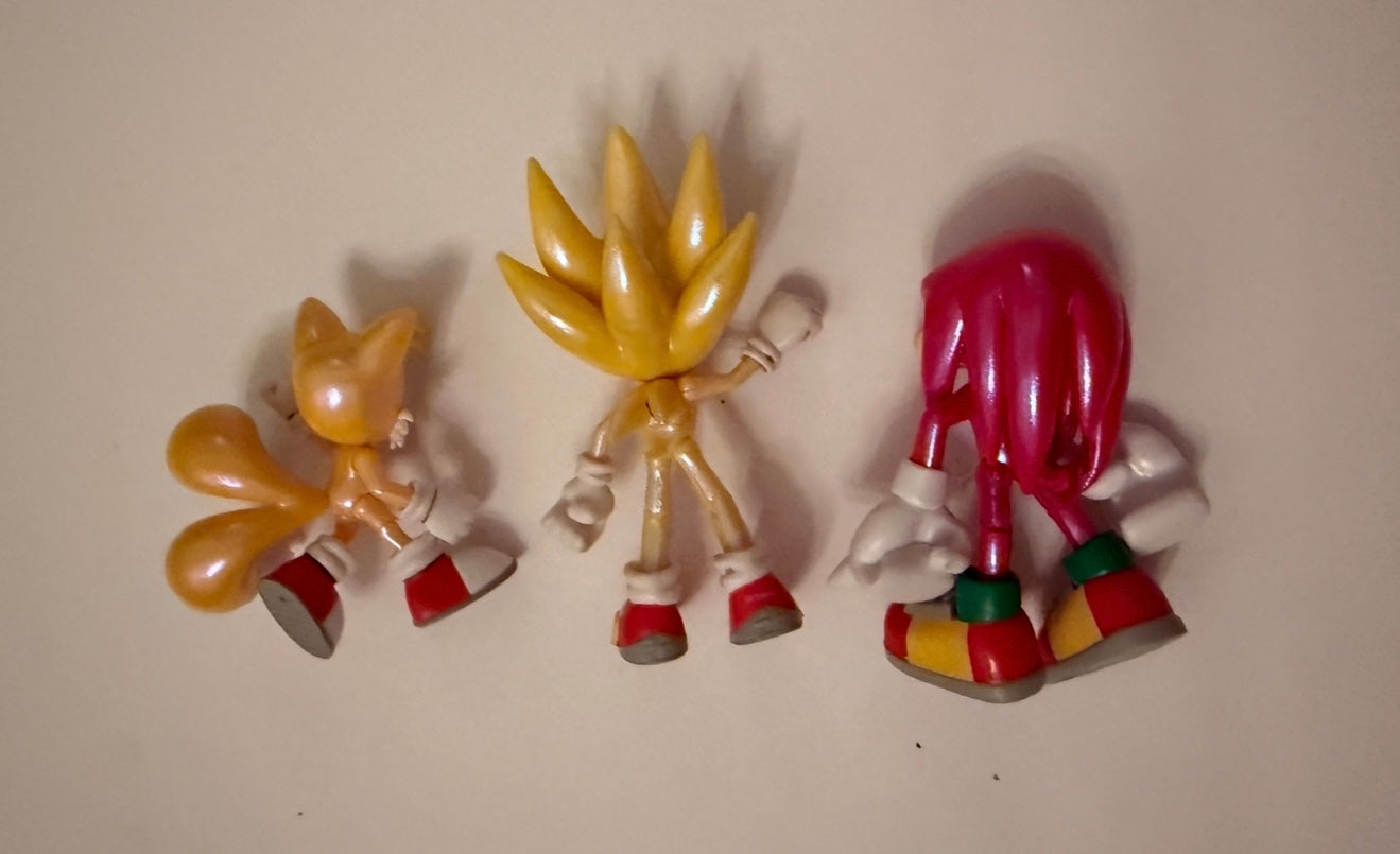 #180 Sonic the Hedgehog Team Sonic Collection. Set of 3 w/ Knuckles Tails