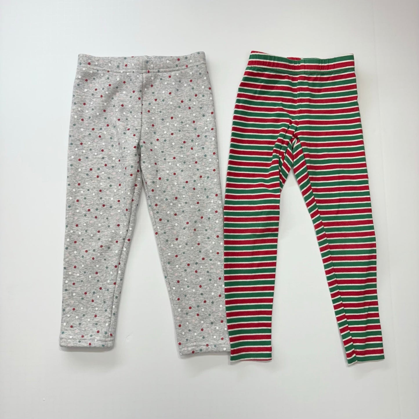 Seller 189 Girls 4T Holiday Leggings Bundle (2) EUC