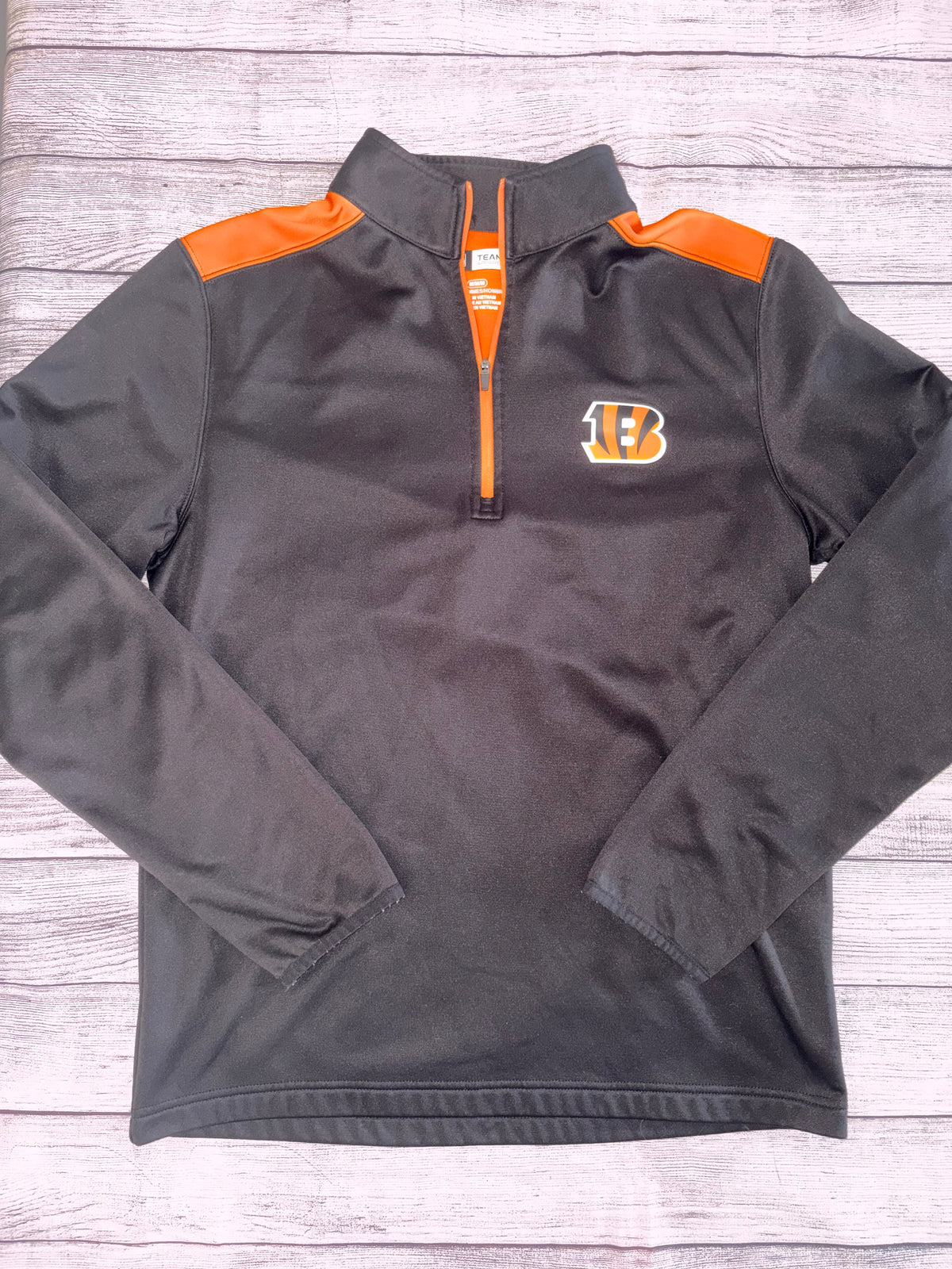 Seller 124 NFL Medium Men’s 1/4 Bengals Zip