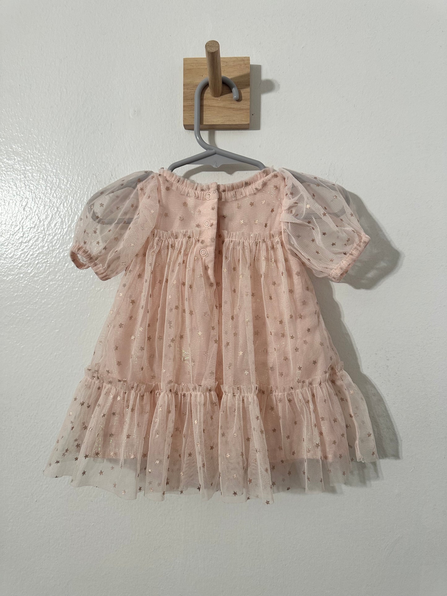 #111 Cat & Jack Baby Girl Tulle Pink Dress 3-6 Month