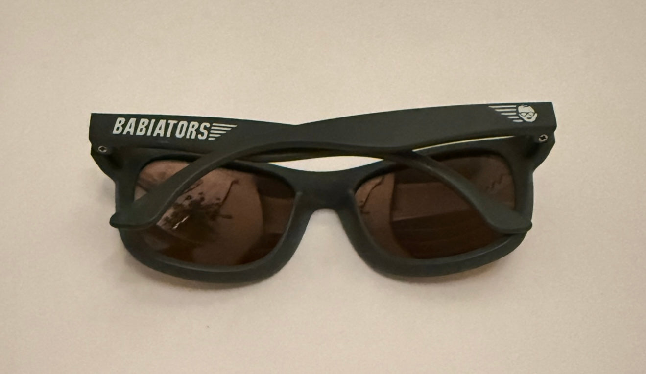 #180 Toddler Black Mirrored Babiators
