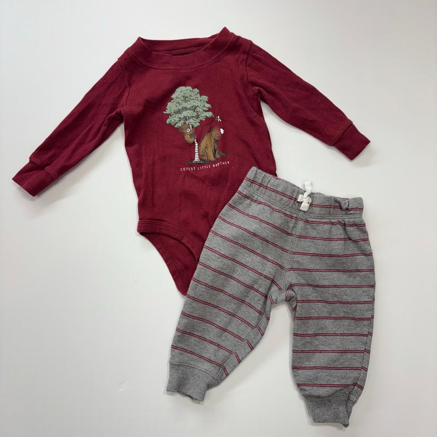 Seller 189 Boys 6m Carter's "Cutest Little Brother" Outfit EUC