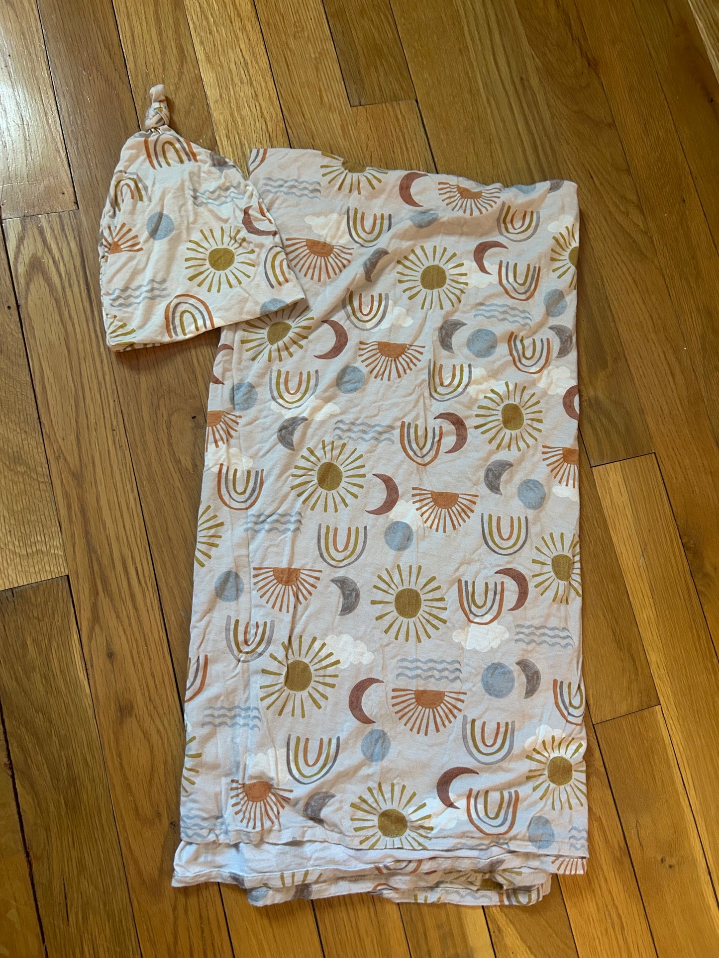 Seller 128 - Little Sleepies Desert Sunrise Swaddle and Hat Set