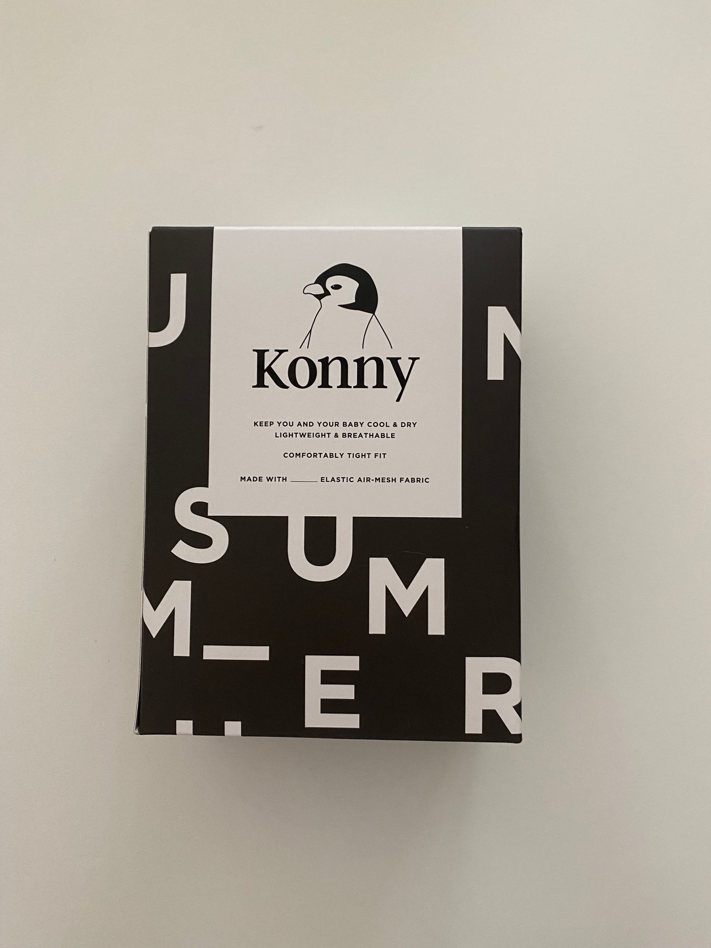 #117, Konny Baby Carrier- mesh fabric, size S, charcoal color, New