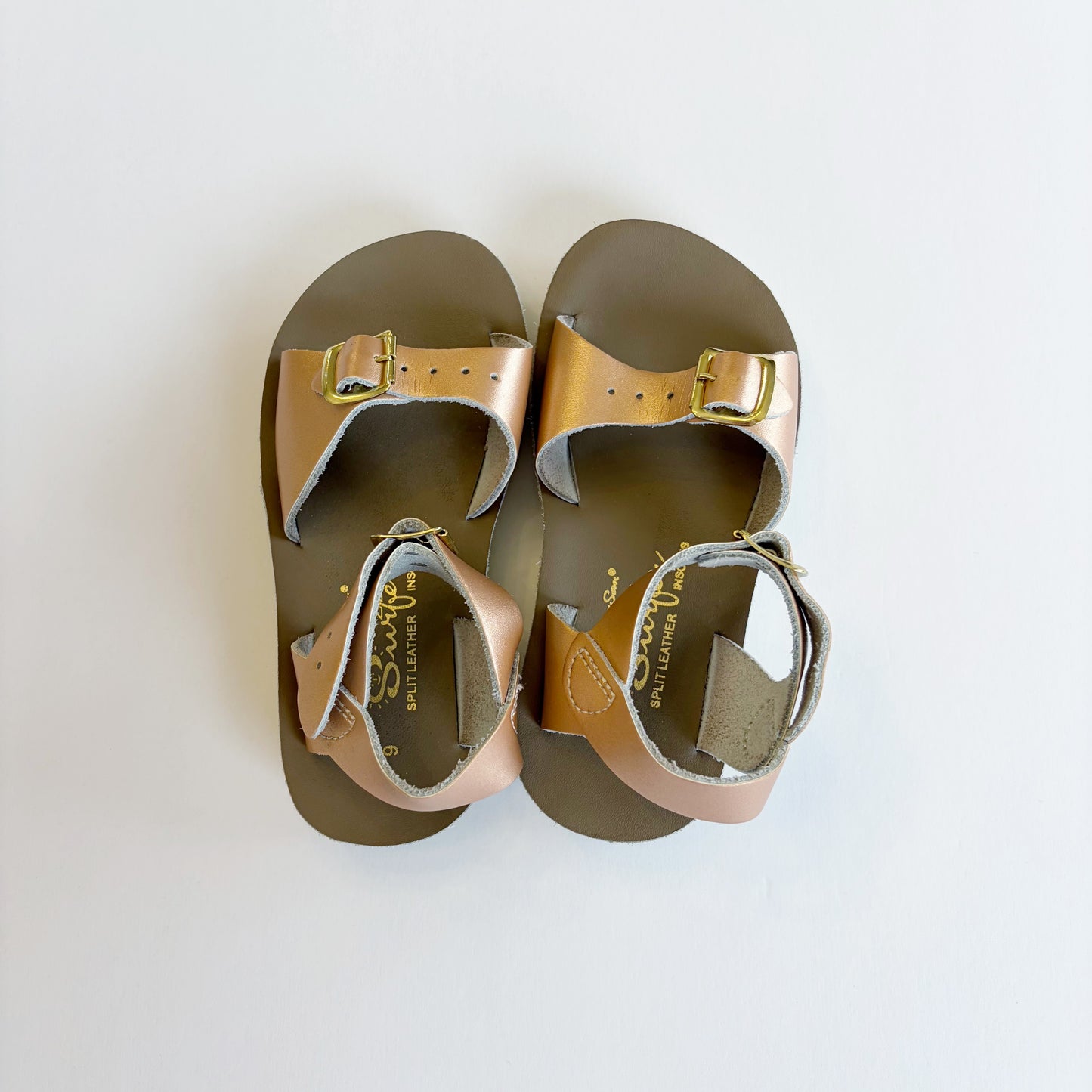 #79 | Size 9 | Salt Water Girls Sun-San Surfer Sandals Rose Gold