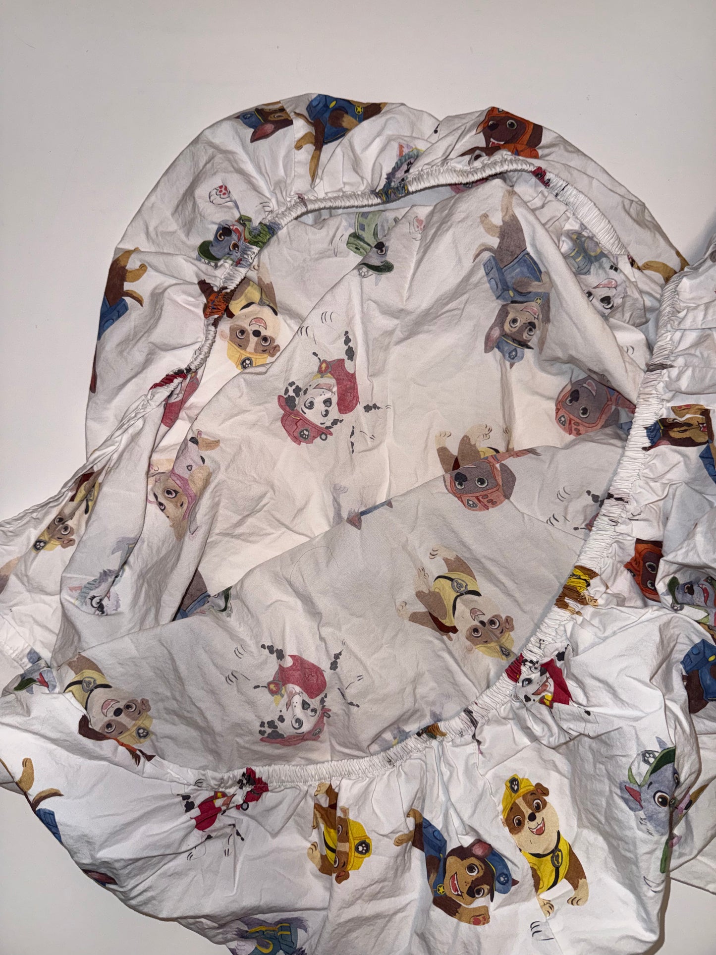 #106: Pottery Barn Paw Patrol Crib Fitted Sheet + 1 Pillowcase
