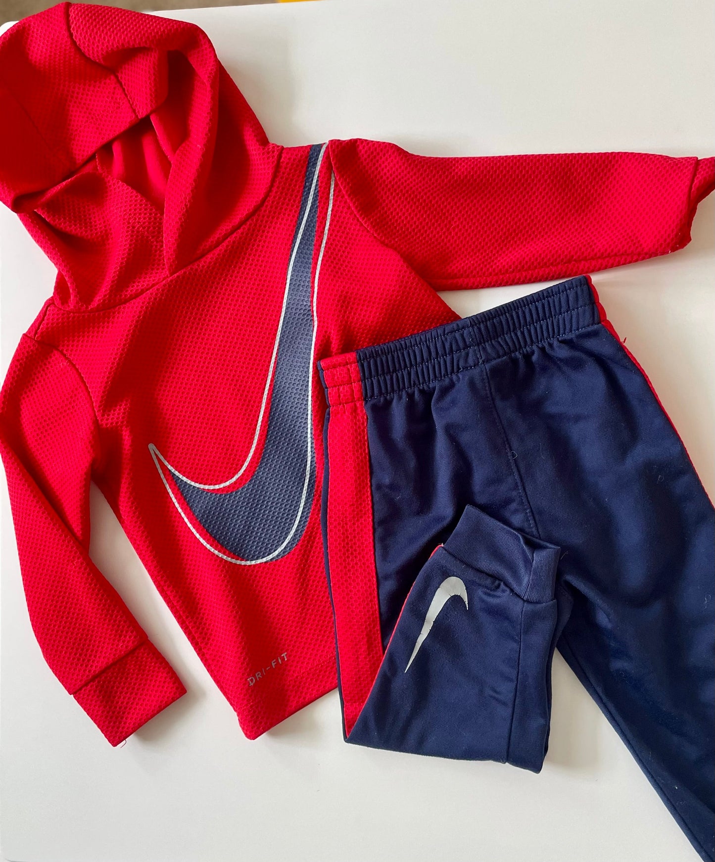 *REDUCED* #68 Nike Red Long Sleeve and Jogger Set, 18mo