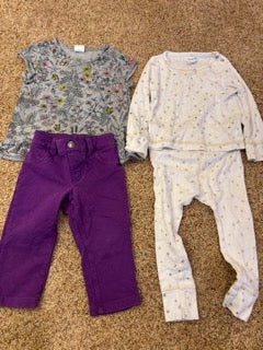 #47 girls 9-12mo outfit and pajamas