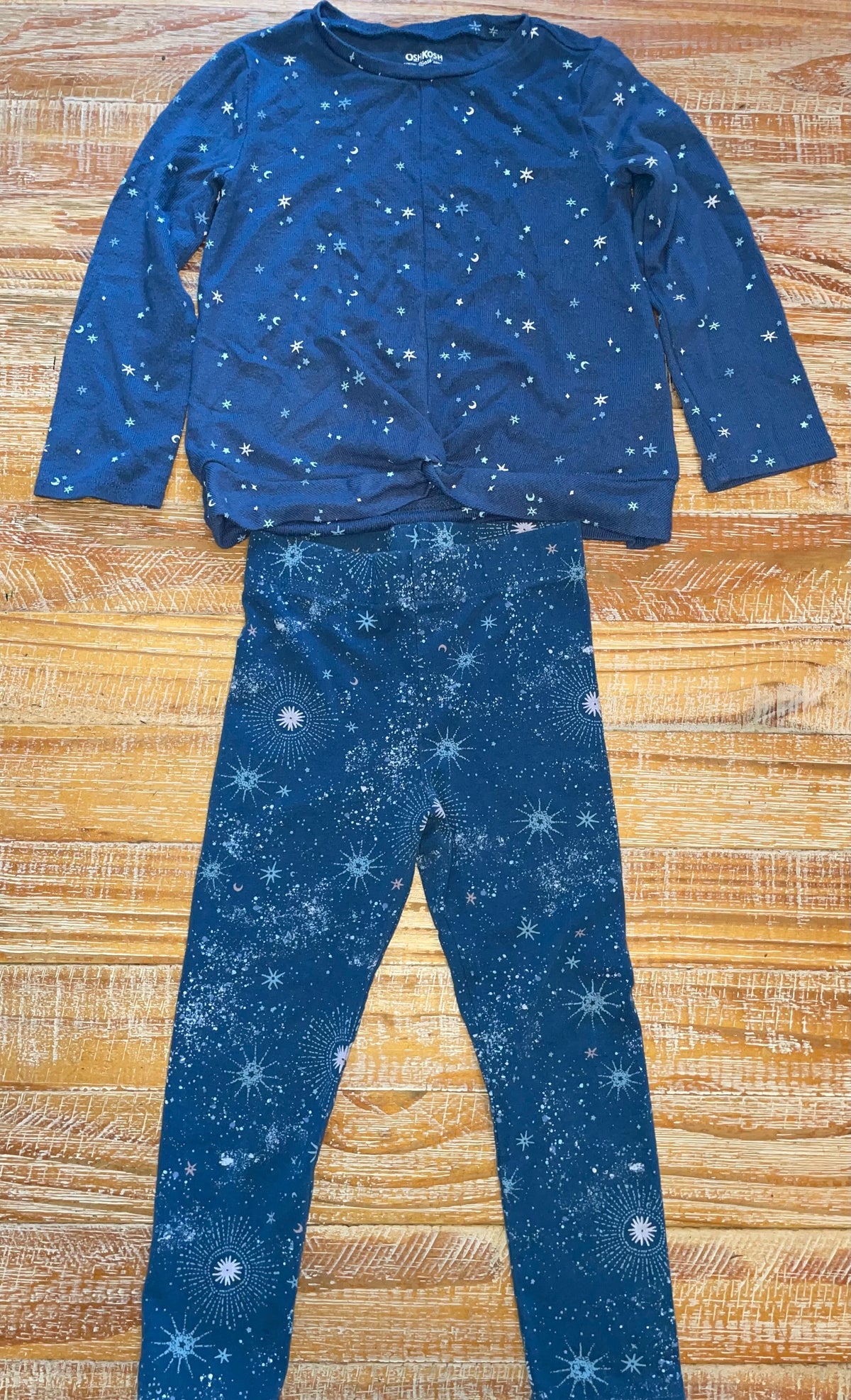 #4 OshKosh Blue Starry Night Set Girls 3T
