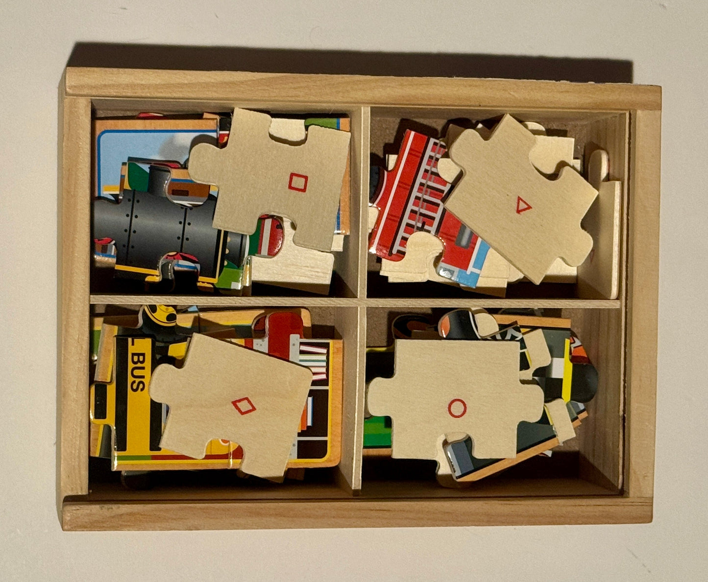 #187 Melissa and Doug Vehicles Wooden Jigsaw Puzzles