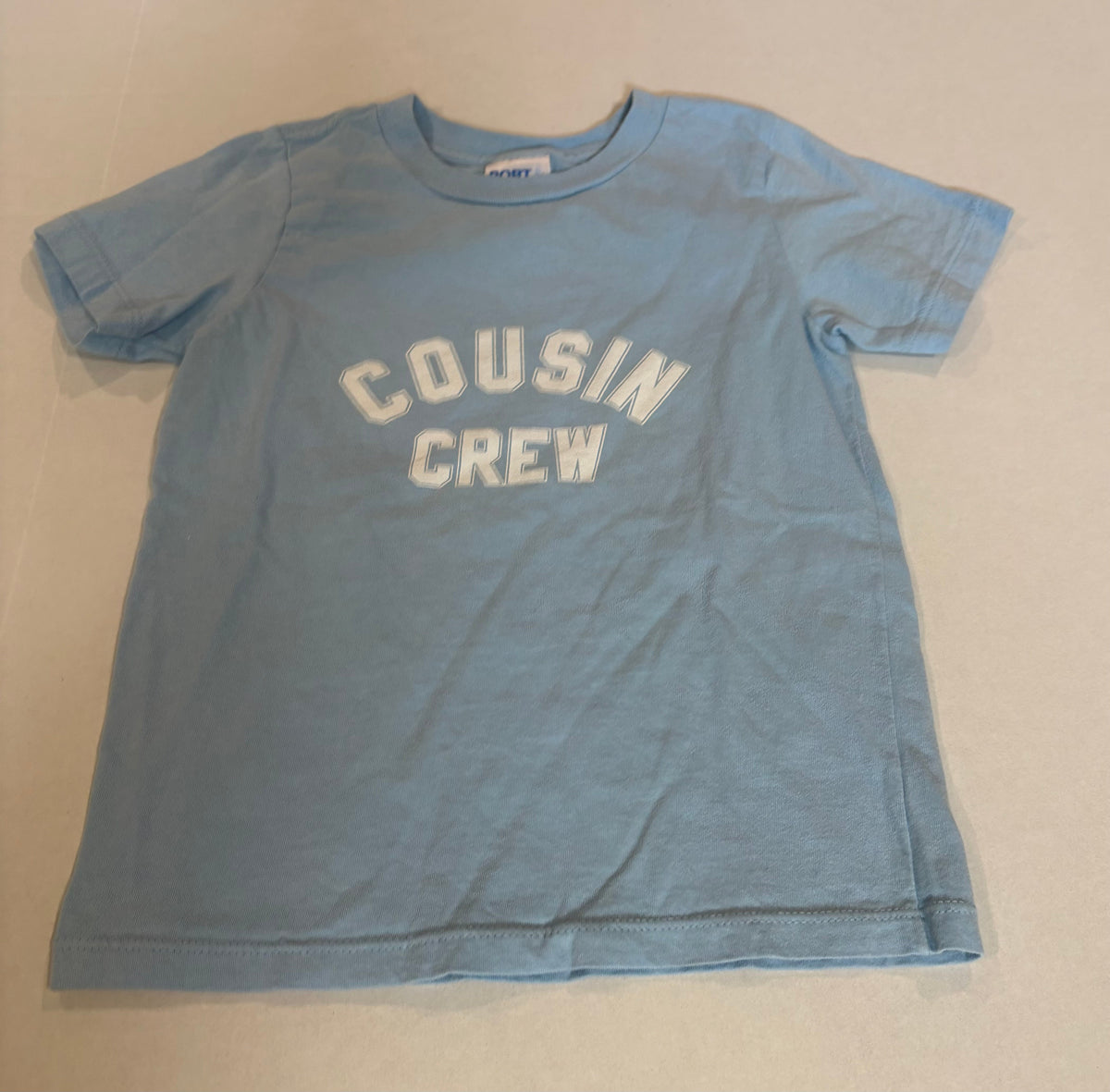 #25 Boys 4T light blue Cousin crew t shirt