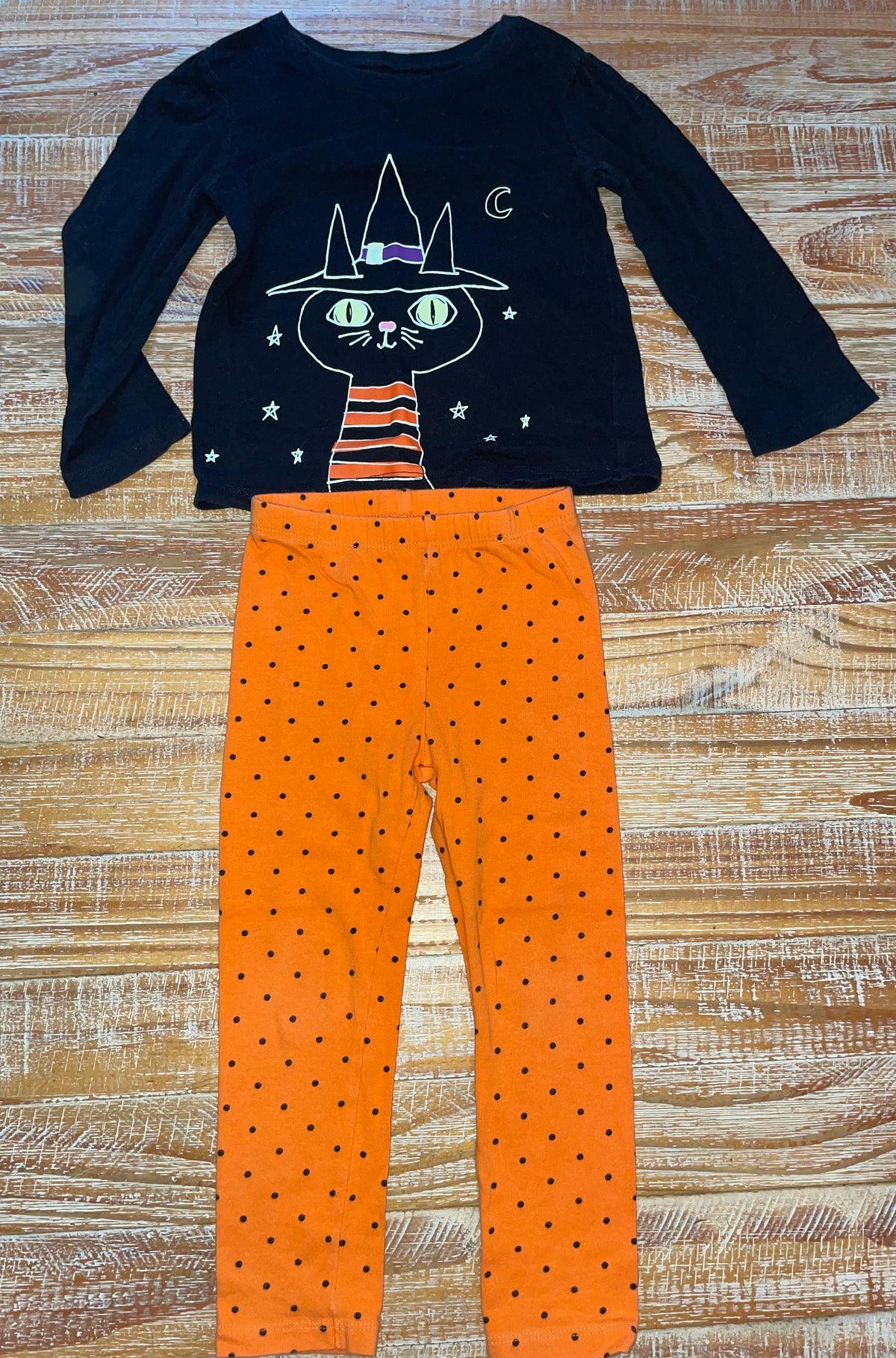 #4 Children's Place Halloween Cat Outfit Girls 3T