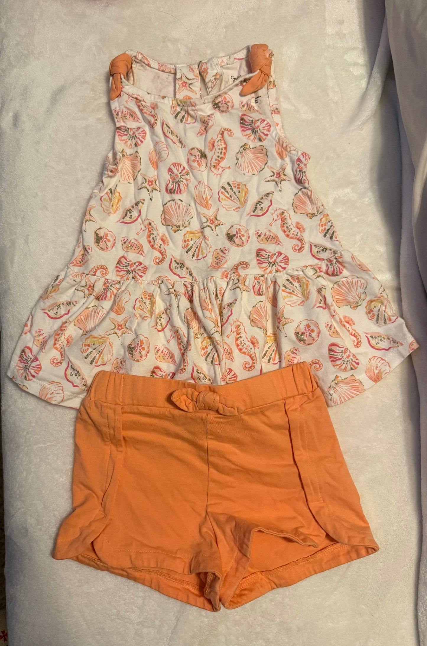 REDUCED Seller #182 Girls 4T Seashell Outfit
