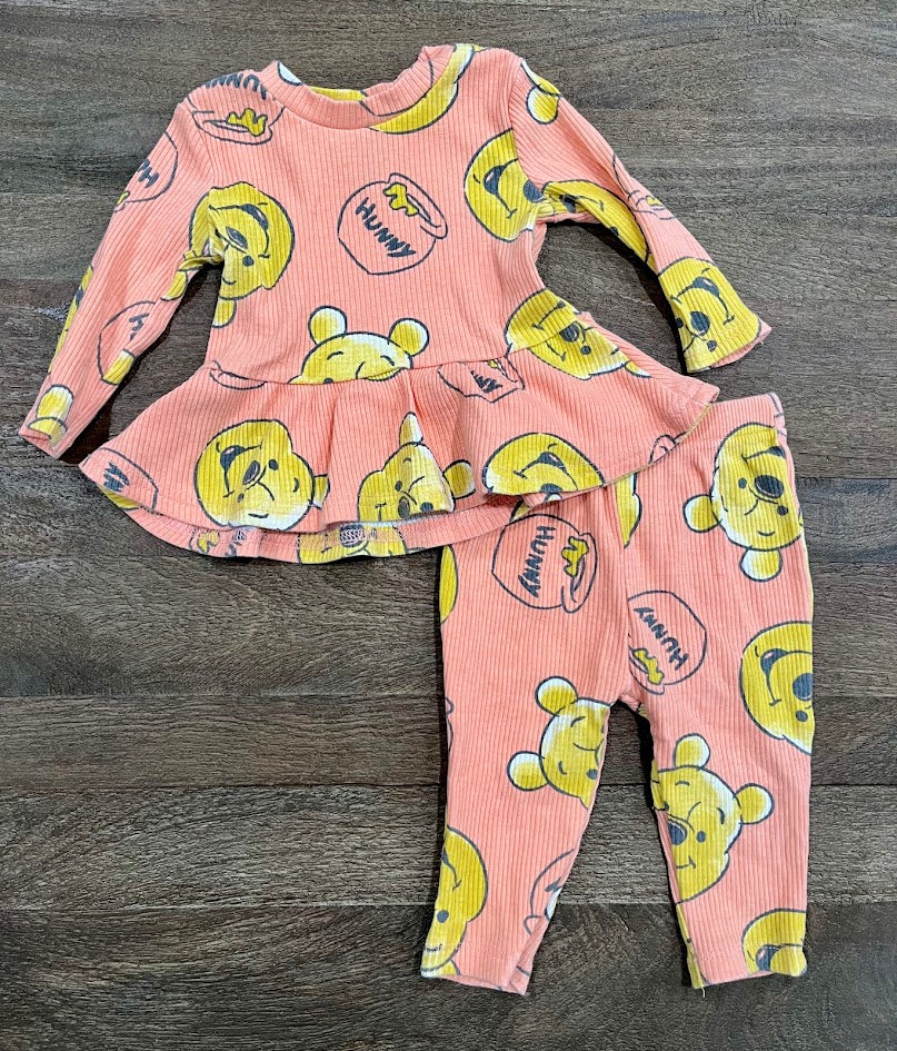 Seller #55 Disney Winnie the Pooh 3-6 Month girls long sleeve top and pant set