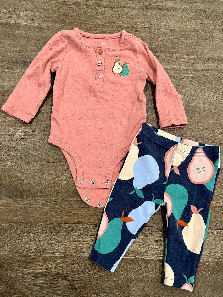 Seller #55 Carters 6 Month girls apple outfit