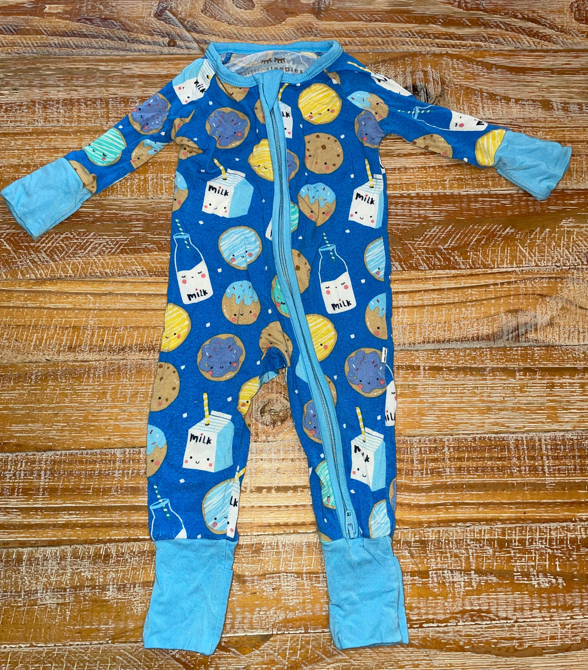#4 Little Sleepies Milk and Cookies Zip-Up Newborn