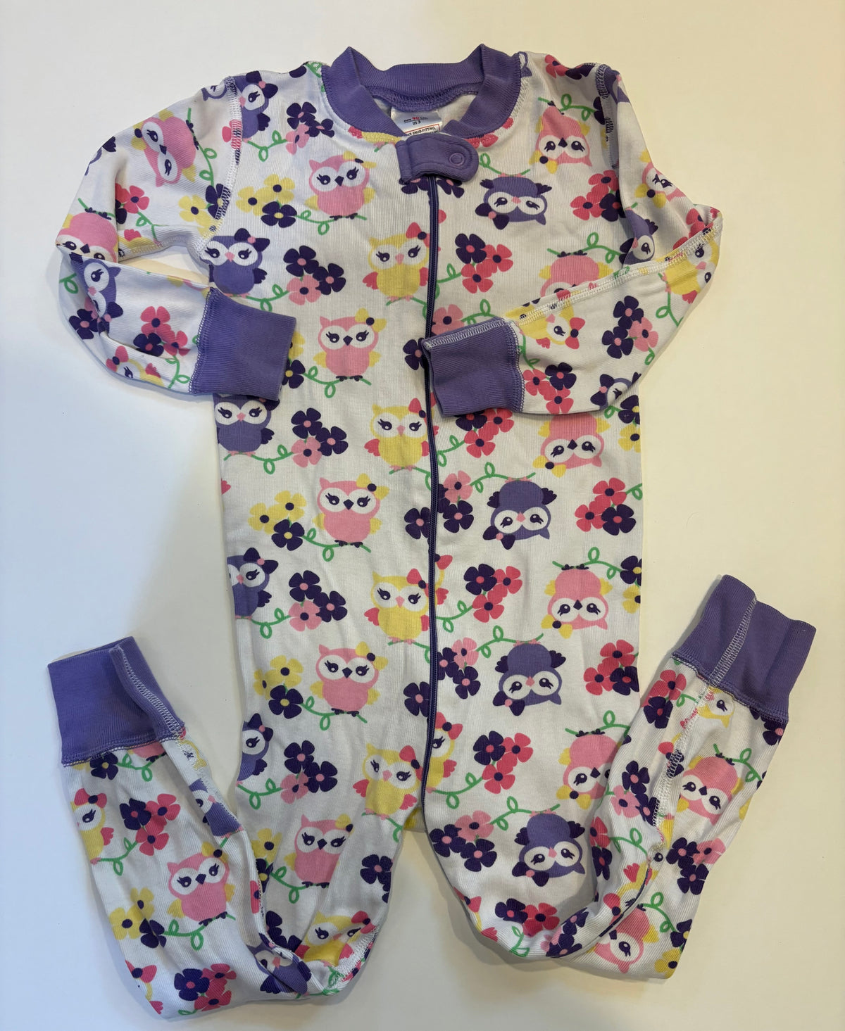 Seller 186 - Hanna Andersson Girls Owl PJs - Size 90 ( 3T) - GUC