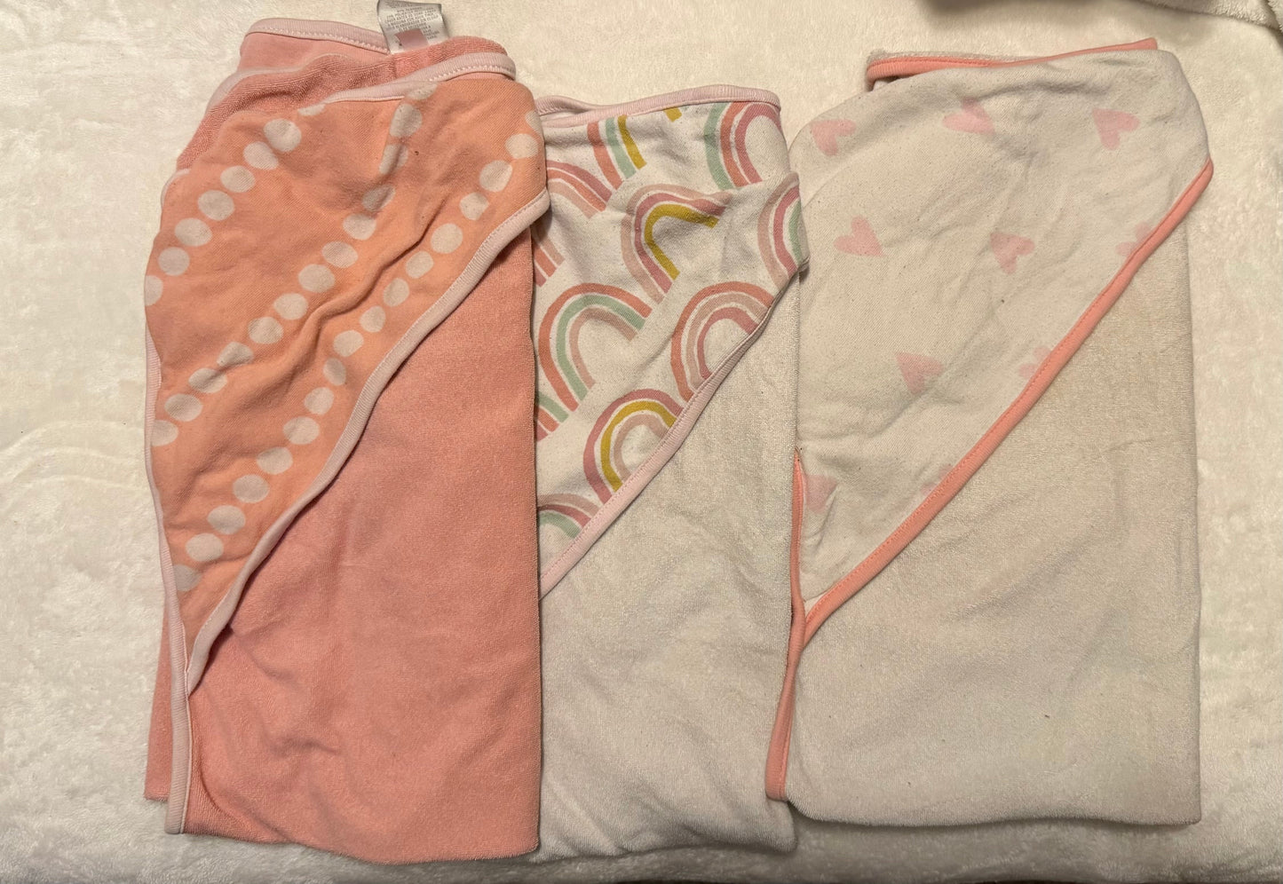 REDUCED Seller #182 Girls Cloud Island Baby Bath Towels
