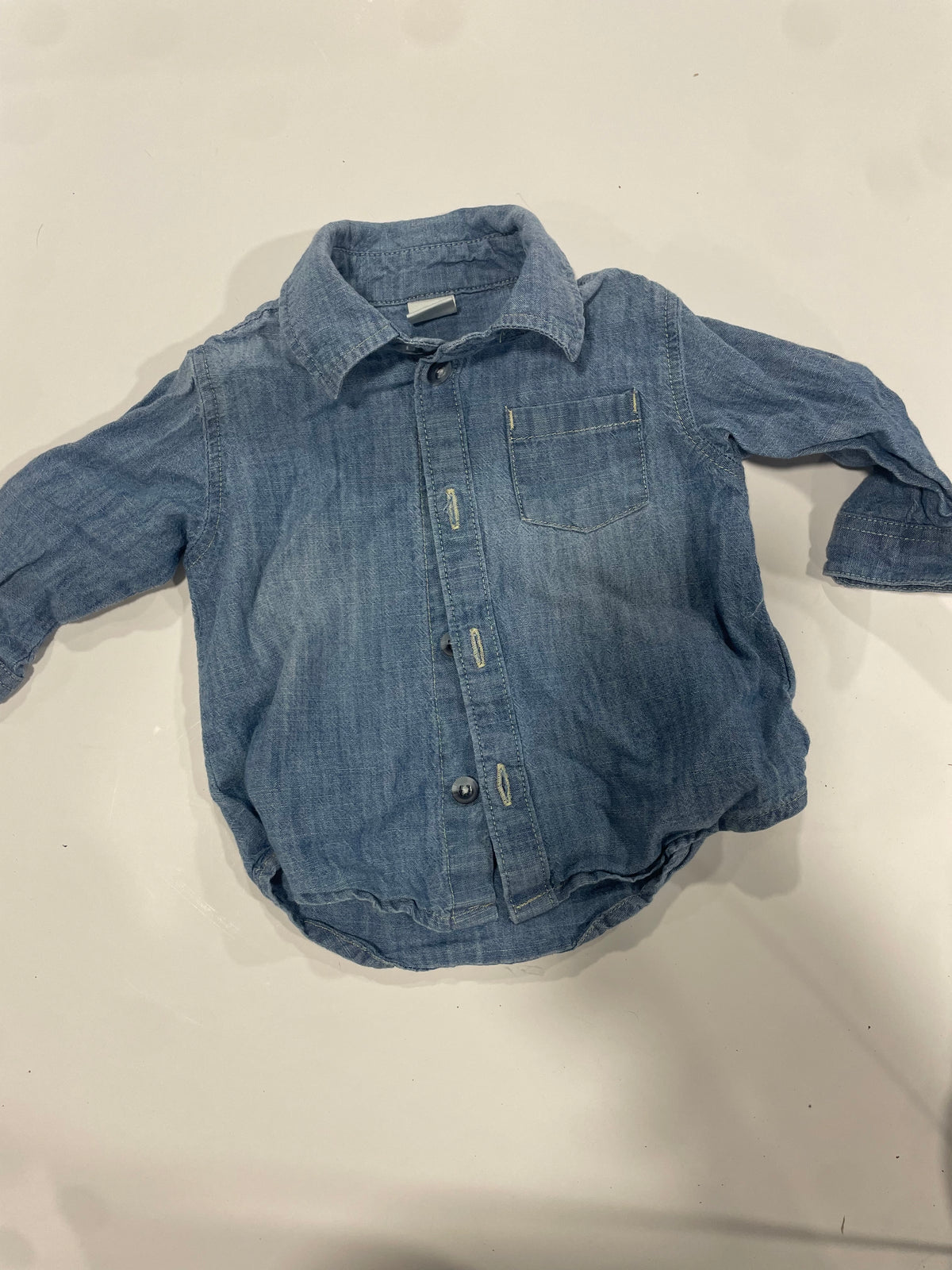 #83 3-6 M Boys Denim Shirt