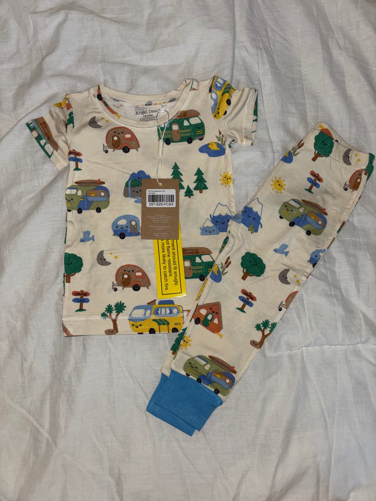 #148 Angel Dear 18-24m Short Sleeve/Long Pants Pajamas- NWT