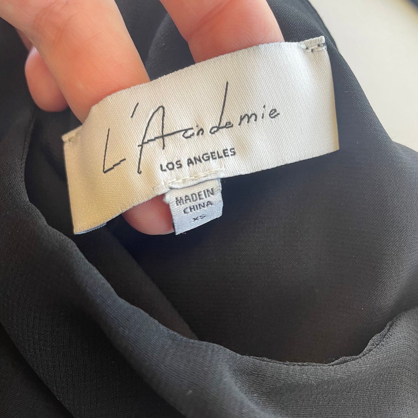 #118 | Size XS | L'Academie Women's Black Top