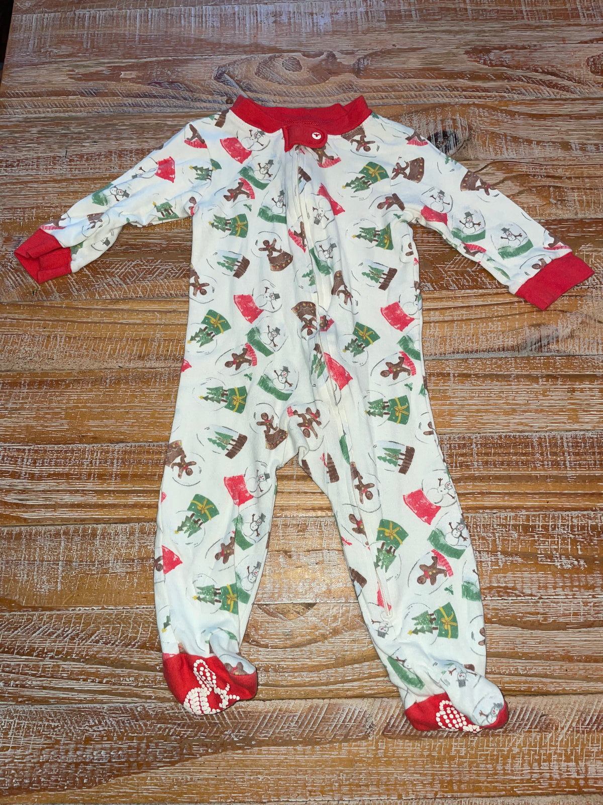 #4 Burt's Bees Snow Globe Zip-Up 3-6 months