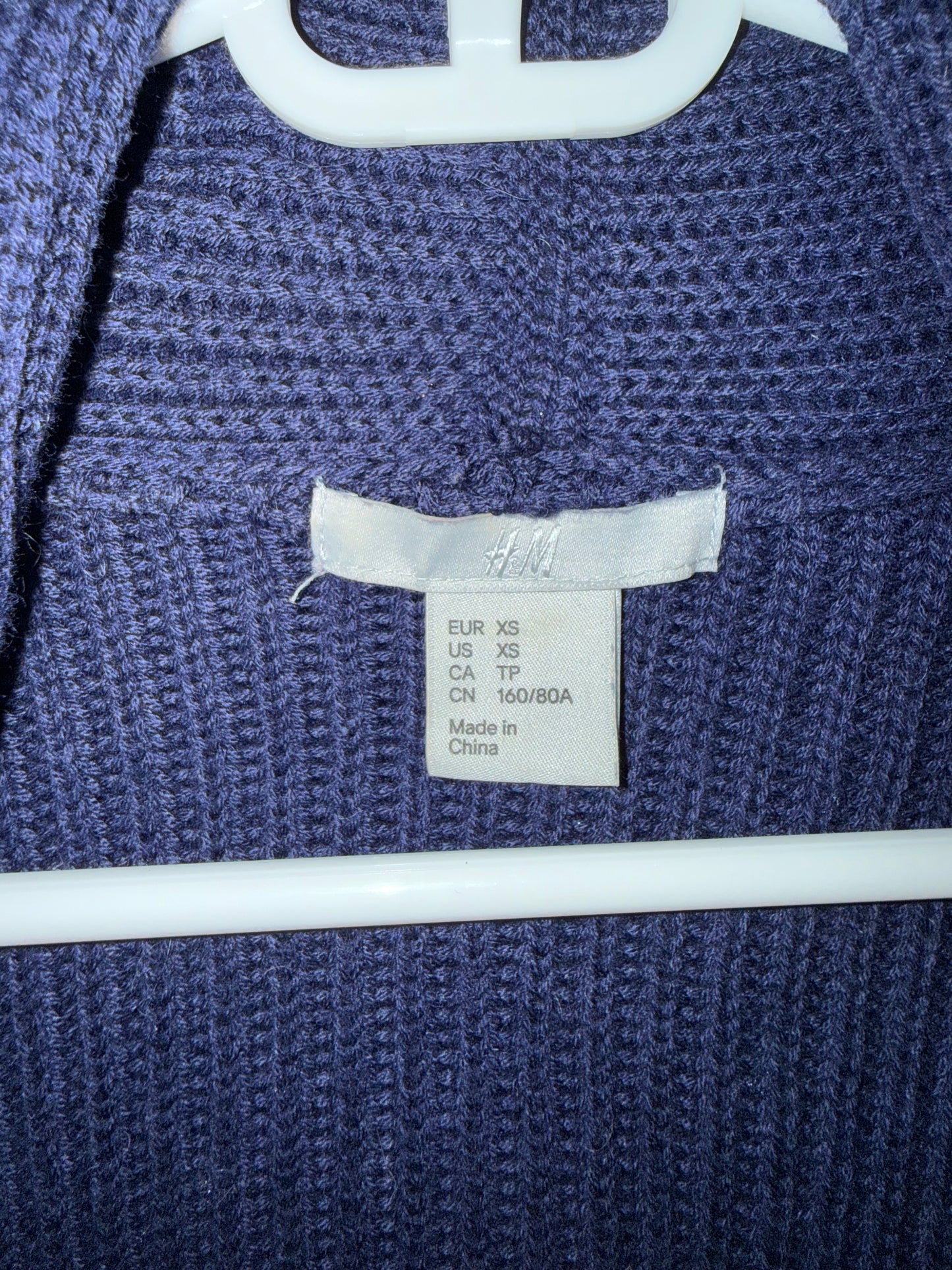H&M | Navy Cardigan | Size XS