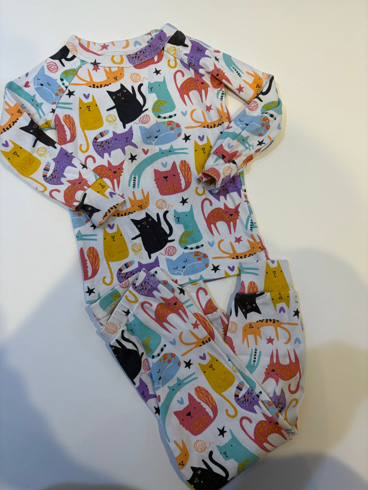 Seller 186 - Gymboree Girls Cat PJs - 3T - GUC