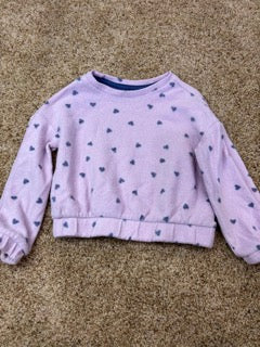 #47 girls 4T cat and jack fleece sweatshirt