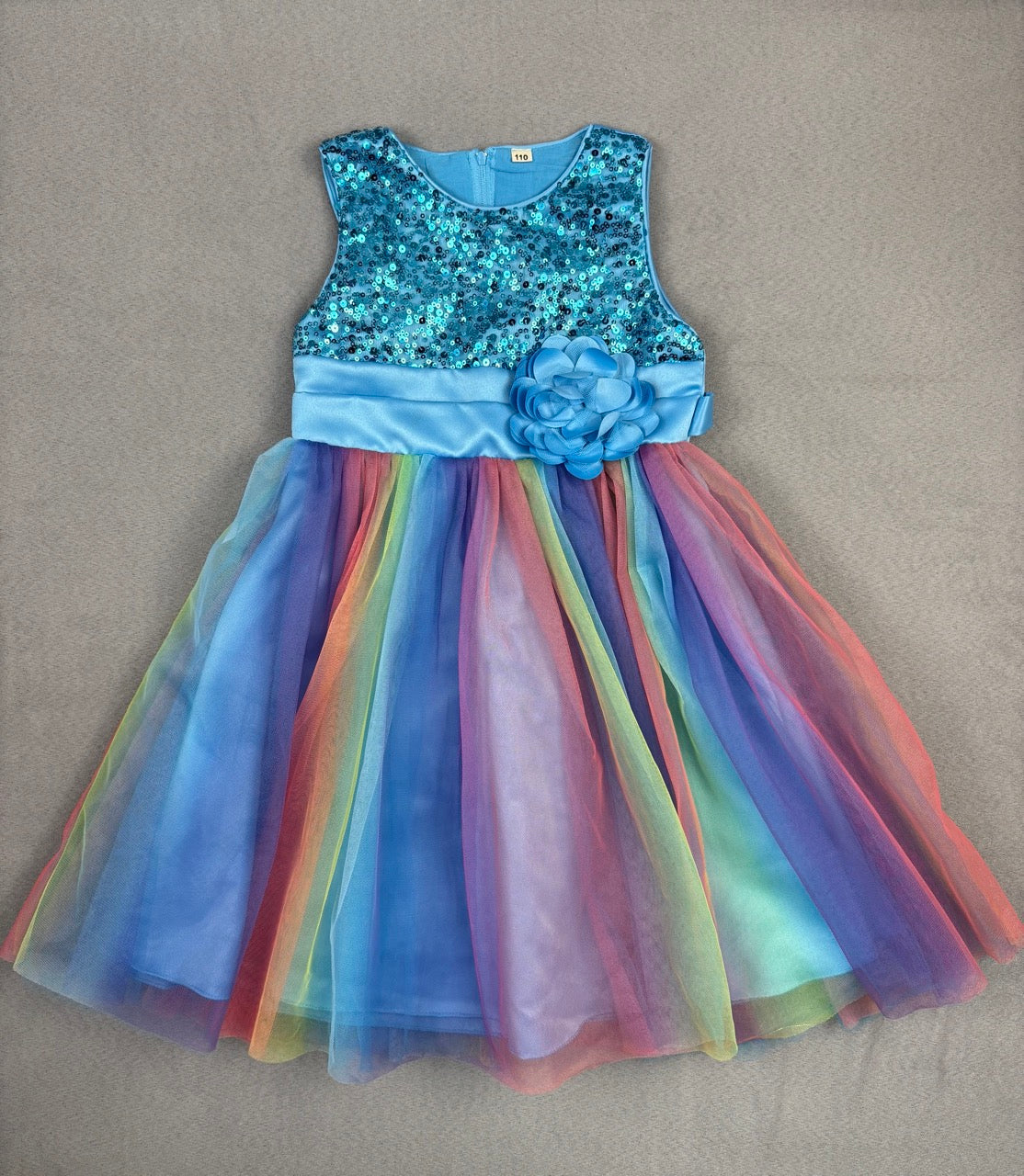 #39 4T, Girls, Blue Rainbow Fancy/Formal Dress