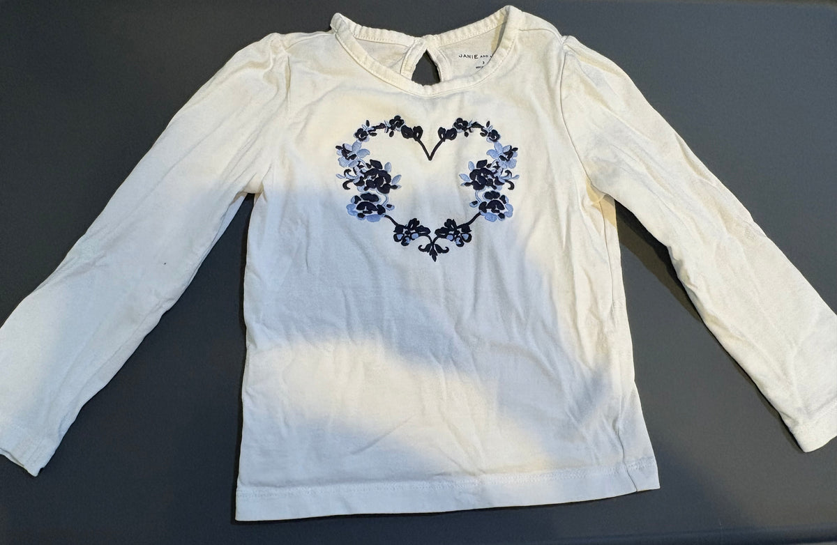 Seller 186 - Janie & Jack 3T Girls Shirt - EUC