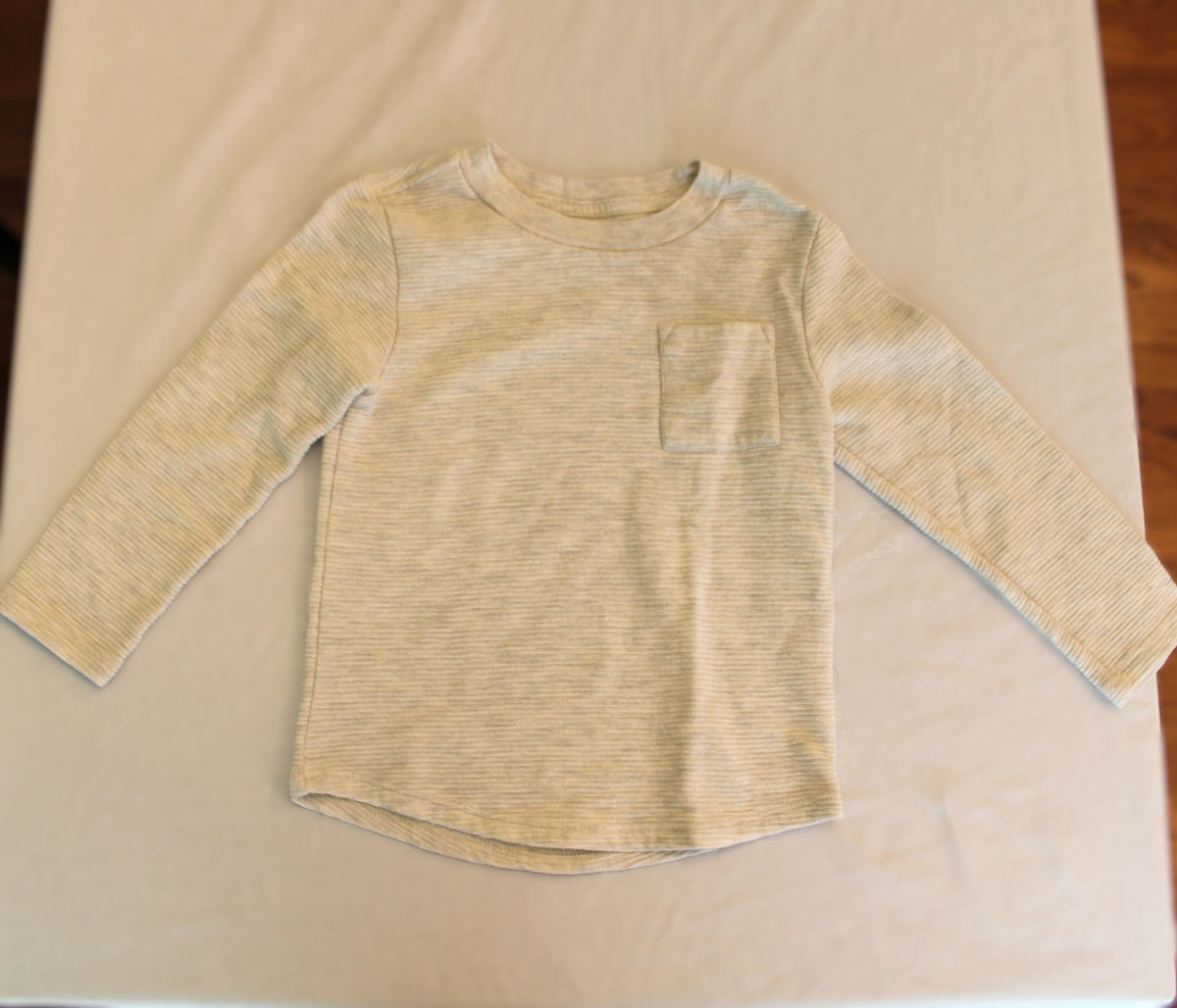 #168 4T Boys Cat & Jack Long Sleeve Shirts - set of 2