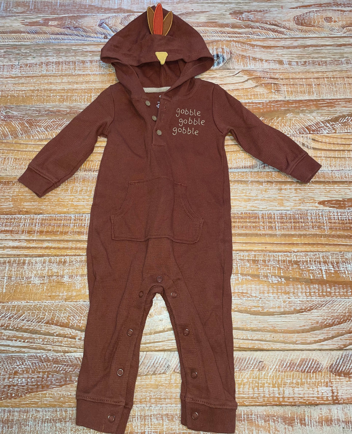 #4 Carter's Brown Thanksgiving Turkey Jumper 9 months