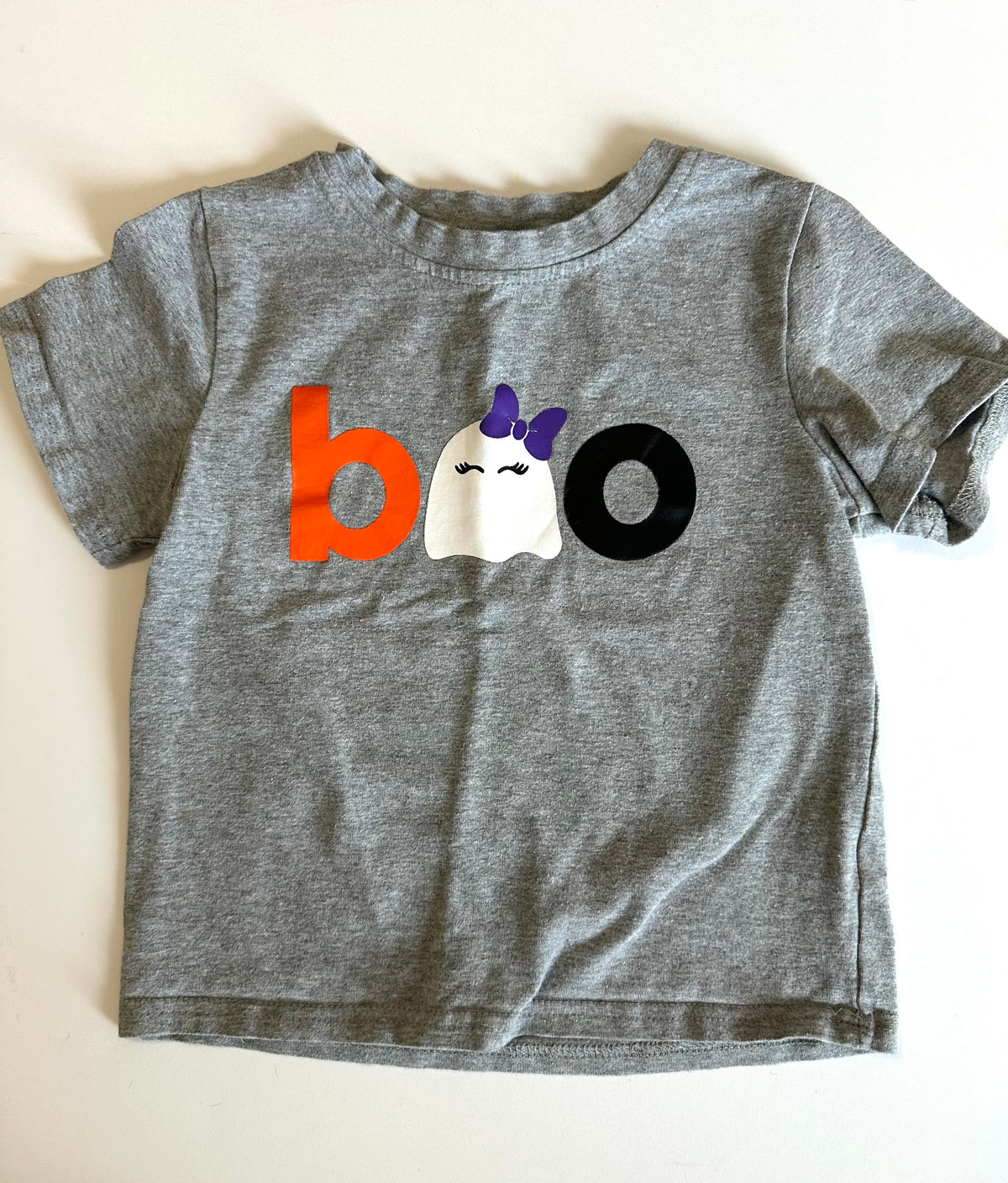 #80 Halloween girls 4T Boo tshirt