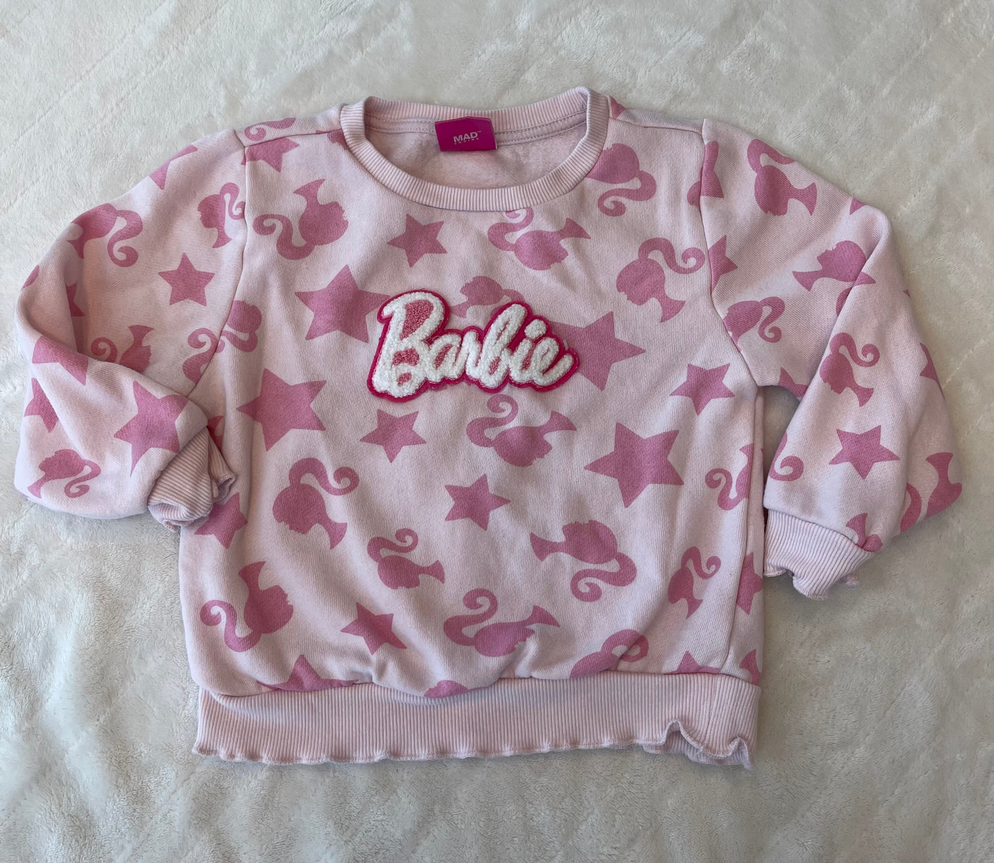 #212 Barbie crewneck sweatshirt size 5t EUC
