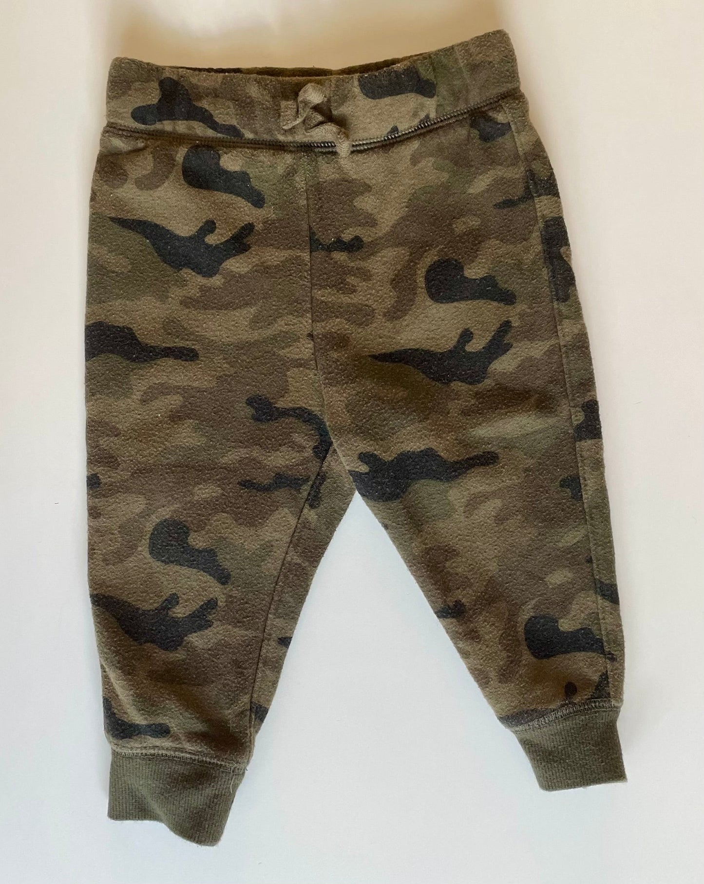 #68 Jumping Beans Softest Fleece Camo Joggers, 12M