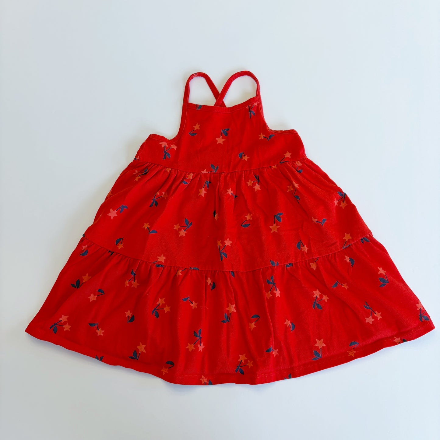 #79 | Size 4T | Cat & Jack Girls Red Star Flower Dress