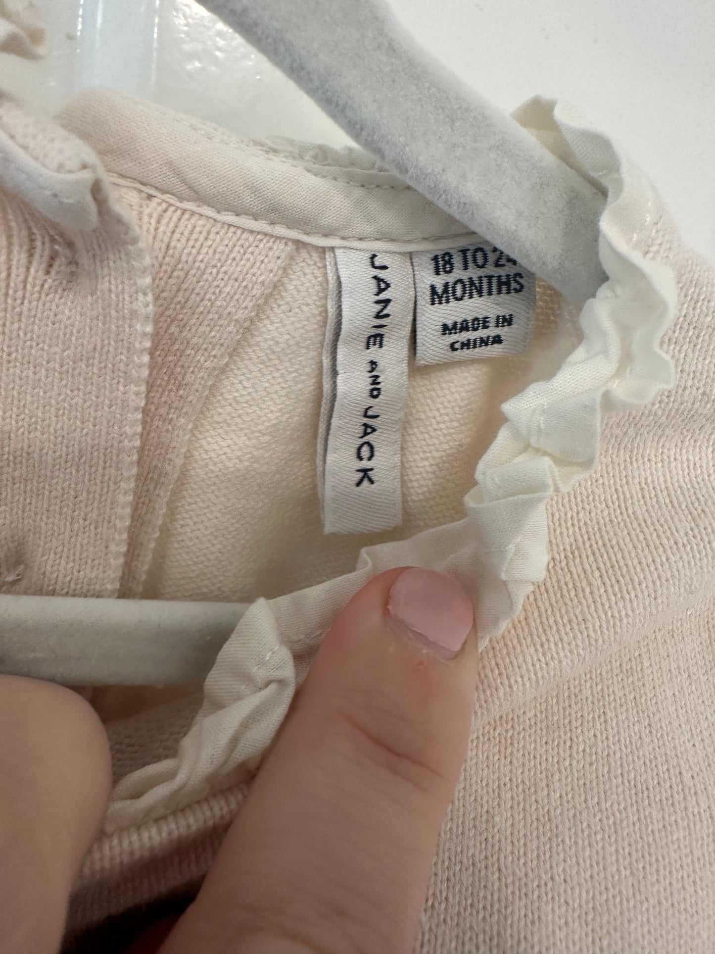 #85 REDUCED Janie & Jack Cream Fawn sweater, Toddler Girls 18-24m