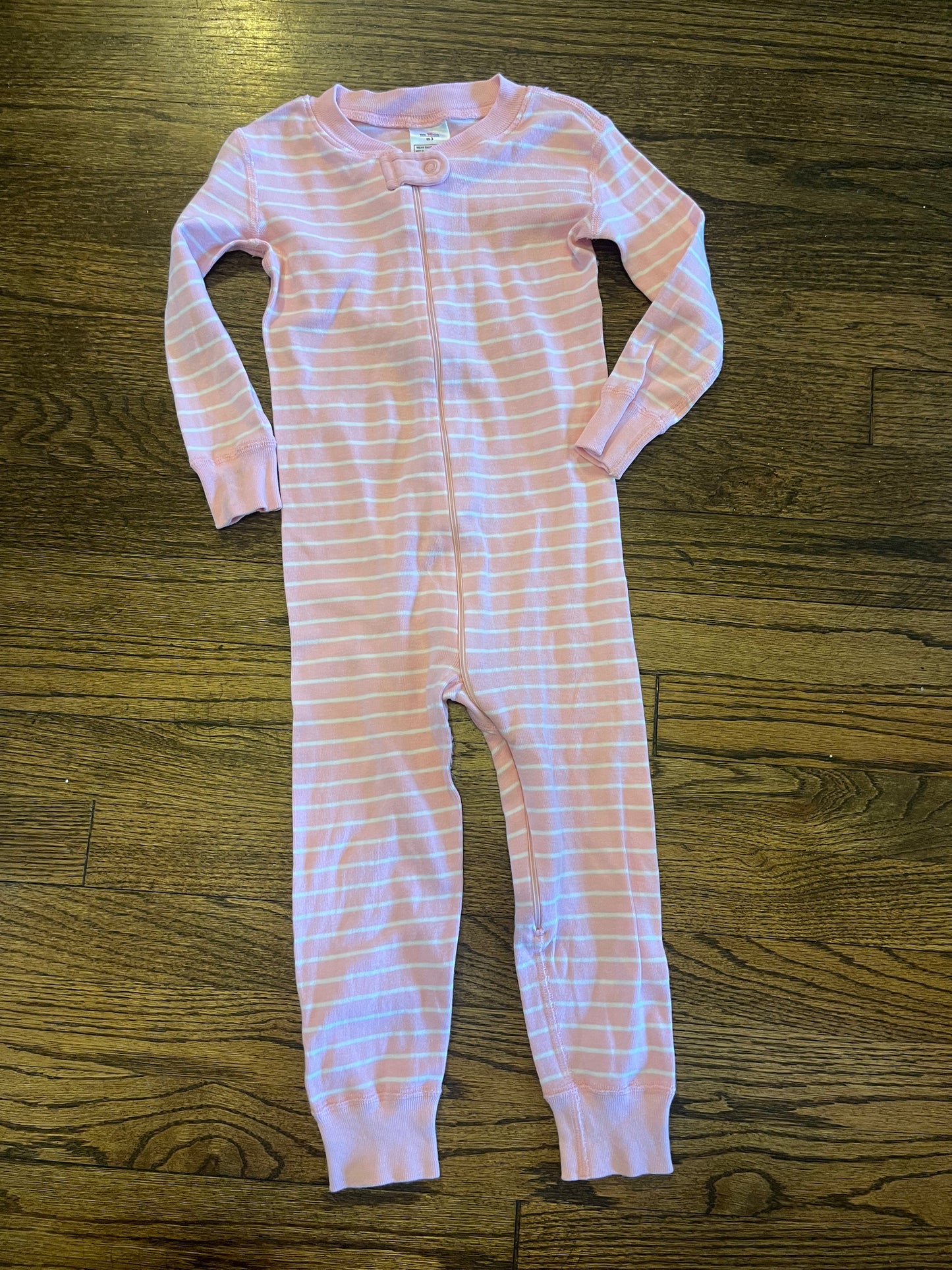 #67 Hanna Andersson Pajamas Pink Stripes 3T