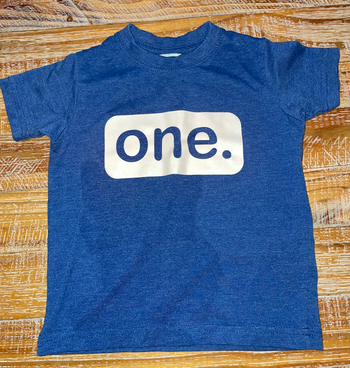 #4 Unordinary Toddler Blue One. Short Sleeve Shirt 12 months